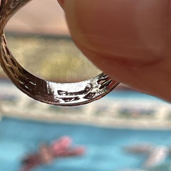 Vintage 925 silver filigree ring - Picture 4 of 6